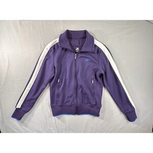 Nike Track Jacket Purple Full Zip Size Women's Medium Casual Athleisure Exercise